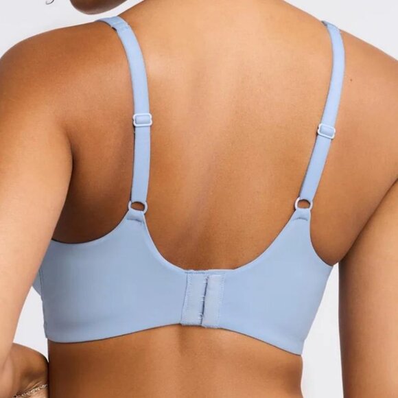 Montelle Wire-Free Everyday Bralette – Cloud Blue, Size 38 F/G, New - Picture 4 of 5